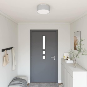 Lámpara de techo Gris 30 x 13.5 cm tela