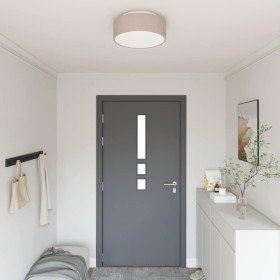 Lámpara de techo Taupé 38 x 13.5 cm tela