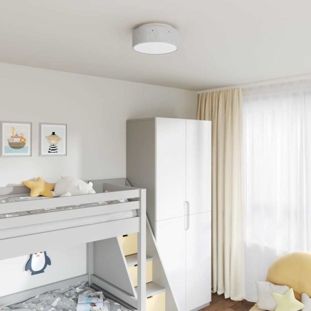 Lámpara de techo Gris 30 x 13.5 cm tela