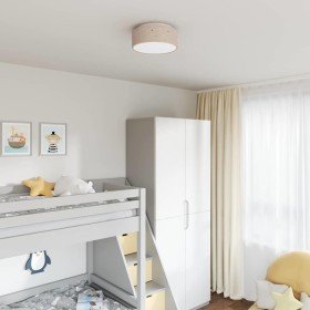 Lámpara de techo Taupé 30 x 13.5 cm tela