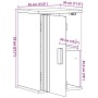 Gabinete de Baño con estante Olden Marrón 35 x 30 x 55 cm