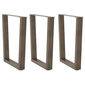 Patas para mesa de comedor en forma de V (3 unidades, acero