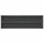 Estantes de pared 2 uds acero inoxidable negro 75x23,5x3 cm