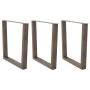 Patas para mesa de comedor en forma de V (3 unidades, acero