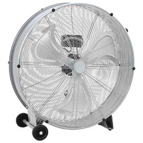 Ventilador de tambor con rueda 79 x 37 x 82 cm Aluminio