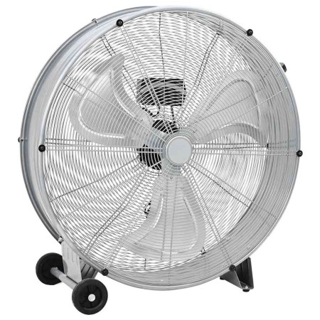 Ventilador de tambor con rueda 79 x 37 x 82 cm Aluminio