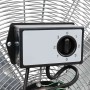 Ventilador de tambor con rueda 79 x 37 x 82 cm Aluminio