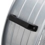 Ventilador de tambor con rueda 79 x 37 x 82 cm Aluminio