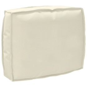 Cojín de palé para respaldo Crema 50 x 40 x 12 cm Tela Oxford Cojín de palé para respaldo Crema 50 x 40 x 12 cm Tela Oxford