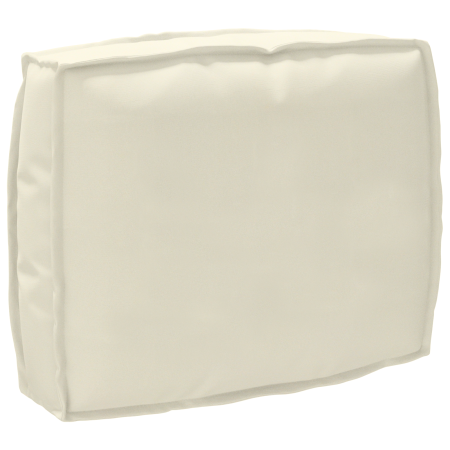 Cojín de palé para respaldo Crema 50 x 40 x 12 cm Tela Oxford