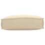 Cojín de palé para respaldo Beige 50 x 40 x 12 cm Tela Oxford