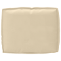 Cojín de palé para respaldo Beige 50 x 40 x 12 cm Tela Oxford
