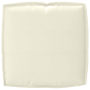 Cojín de palé para asiento Crema 50 x 50 x 12 cm Tela Oxford