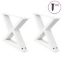 Patas para mesa de centro (2 unidades), color blanco, 50 x