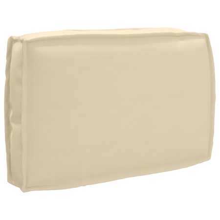 Cojín de palé para respaldo Beige 60 x 40 x 12 cm Tela Oxford