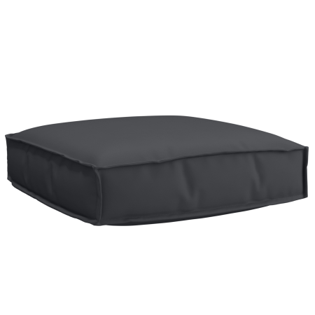 Cojín de palé para asiento Negro 60 x 60 x 12 cm Tela Oxford