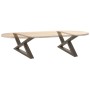 Patas para mesa de centro (2 unidades, acero natural, 70 x