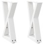 Patas para mesa de centro (2 unidades), color blanco, 28 x