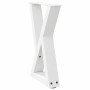 Patas para mesa de centro (2 unidades), color blanco, 28 x