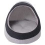 Cama cubo para gatos tamaño M gris y negra