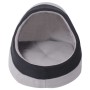 Cama cubo para gatos tamaño L gris y negra