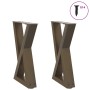 Patas para mesa de centro (2 unidades, acero natural, 28 x