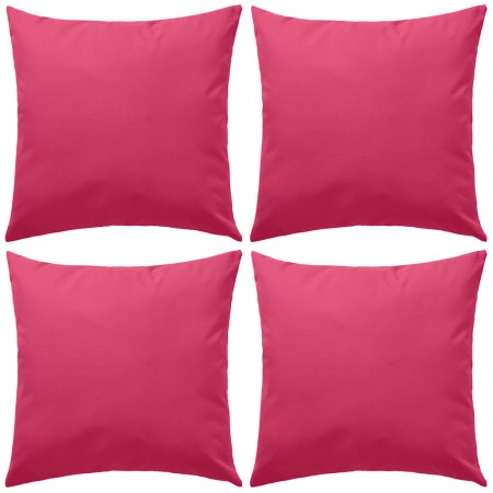 Cojines para exteriores 45x45 cm rosa 4 unidades