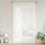 Cortinas de flecos 2 piezas 140x250 cm blancas