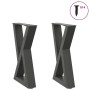 Patas para mesa de centro (2 unidades), antracita, 38 x