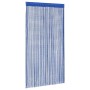 Cortinas de flecos 2 piezas 100x250 cm azul