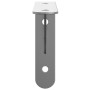 Soportes de estante 4 uds acero inoxidable plata 15x2,5x11,5 cm