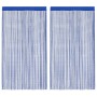 Cortinas de flecos 2 piezas 140x250 cm azul