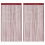 Cortinas de flecos 2 piezas 100x250 cm burdeos en Cortinas y visillos | Comprar online en Foro24