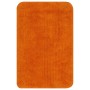 Conjunto de alfombrillas de baño de tela 2 piezas naranja