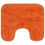 Conjunto de alfombrillas de baño de tela 2 piezas naranja