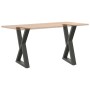 Patas para mesa de comedor (2 unidades), antracita, 60 x