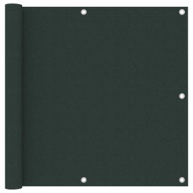 Toldo para balcón tela oxford verde oscuro 90x600 cm