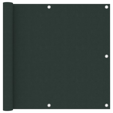 Toldo para balcón tela oxford verde oscuro 90x600 cm en Sombrillas | Comprar online en Foro24
