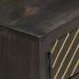 Mesa de centro madera maciza de mango negro y dorado 90x50x35cm de vidaXL, Mesas de centro - Ref: Foro24-286515, Precio: 269,...