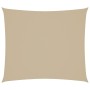 Toldo de vela rectangular tela Oxford beige 2x2,5 m