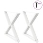 Patas para mesa de comedor (2 unidades), color blanco, 90 x