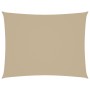 Toldo de vela rectangular tela Oxford beige 3,5x5 m