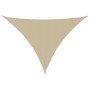 Toldo de vela triangular tela Oxford beige 2,5x2,5x3,5 m