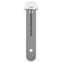 Soportes de estante 4 uds acero inoxidable 23,5x2,5x15,5 cm