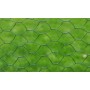 Alambrada de gallinero con revestimiento PVC verde 25x0,75 m