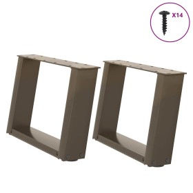 Patas para mesa de centro en forma de U (2 unidades, acero