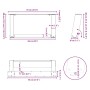 Patas para mesa de centro en forma de U (2 unidades)