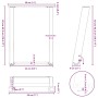 Patas para mesa de centro en forma de U (2 unidades)