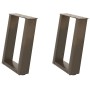 Patas para mesa de centro en forma de U (2 unidades, acero