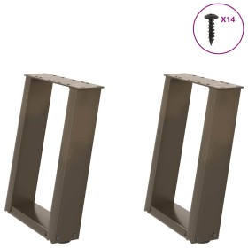 Patas para mesa de centro en forma de U (2 unidades, acero